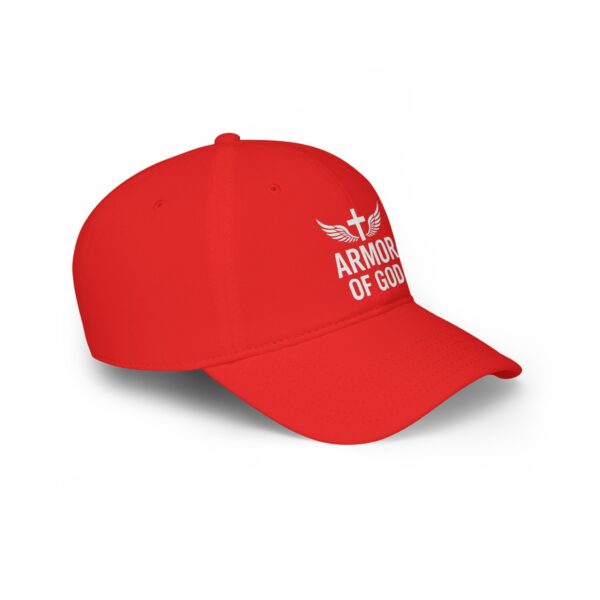 Red Armor of God Low Profile Baseball Cap - Faith-Inspired Hat - Image 3