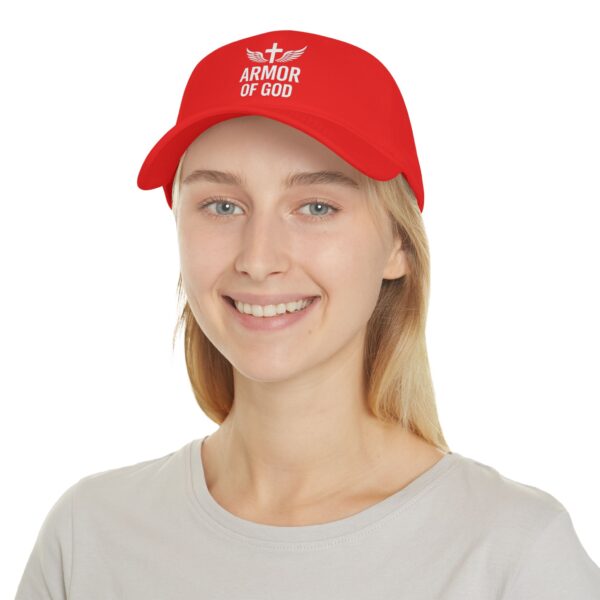 Red Armor of God Low Profile Baseball Cap - Faith-Inspired Hat - Image 4